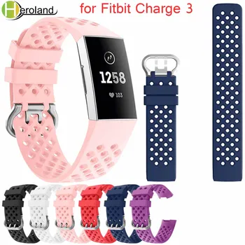 Для Fitbit Charge 4 ремешок для часов силиконовый спортивный Сменный Аксессуары Для Fitbit Charge 3 Ремешок для часов Резиновый браслет