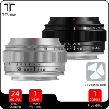 TTArtisan 50 мм F2 MF Полнокадровый Объектив со Стандартным Фокусным Расстоянием для Sony E Canon RF Fuji X M43 Nikon Z Mount Беззеркальная камера