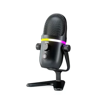 USB Конденсаторный микрофон RGB Киберспортивный Игровой Микрофон Настольный Микрофон Компьютерный Записывающий Микрофон