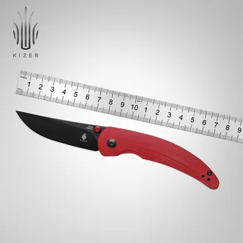 Складной Нож Kizer V3601C1 Chili Pepper 2022, Новый Карманный Нож с черным стальным лезвием 154 см, Высококачественные инструменты EDC