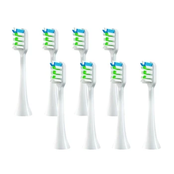 8 Шт. Сменных Головок для зубных щеток Xiaomi SOOCAS V1X3/X3U X1/X3/X5, Электрические головки для Зубных щеток, белые
