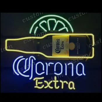 Изготовленная на заказ неоновая световая вывеска пивного бара CORONA EXTRA Glass