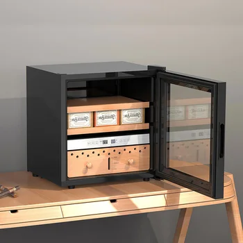 27-литровый однодверный небольшой шкаф для хранения сигар, увлажняющий шкаф для сигар с постоянной температурой 150-250