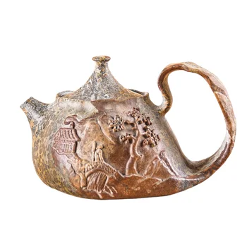 Чайный сервиз Anhua Tillite из высококачественного камня для здравоохранения Высокого класса Ручной работы с леопардовым принтом