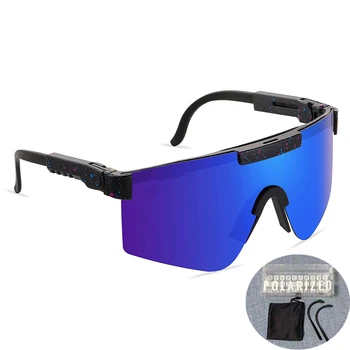 Поляризованные Велосипедные Очки Модный Велосипед Солнцезащитные очки UV400 Для спорта на открытом воздухе Mtb Очки с чехлом