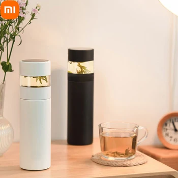 Xiaomi Портативная Вакуумная Чашка для Воды 520 мл, Бутылка Для Разделения Чая для Путешествий на открытом Воздухе, Теплая Полипропиленовая Чашка для Воды, Изолированная Бутылка для Воды