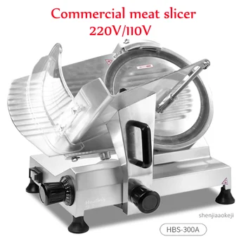 Коммерческая мясорубка HBS-300A 12-дюймовый полуавтоматический мясорубочный электрический автомат для резки замороженного мяса/баранины в рулете/говядины ect