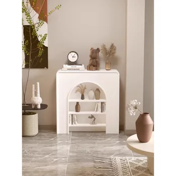 Шкаф для украшения камина во французском ретро стиле Nordic ins ветряной камин белый минималистичный шкаф для крыльца стеллаж для хранения дисплей дисплей