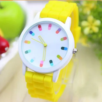 Креативные женские кварцевые часы с силикагелевым ремешком с пряжкой, часы для девочек, дропшиппинг 2021, самые продаваемые товары, подарочные женские часы