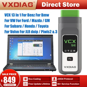 VXDIAG VCX SE Для всех моделей Mercedes Benz ECU Coding Tool Автомобильный Диагностический Инструмент Для JLR DOIP OBD2 Сканер Для Porsche 3