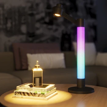 Модная красочная светодиодная лампа с вращающейся головкой, зарядка через USB, Стильная декоративная лампа, украшение для домашнего рабочего стола