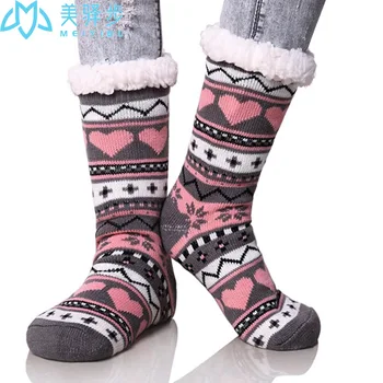 1 Пара женских и Девичьих Напольных Зимних носков, толстый носок, Прямая доставка