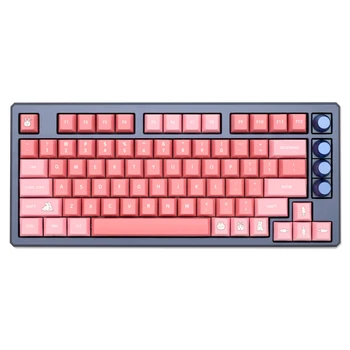 GKs Cherry Profile Simple Rabbit Dye Sub Keycap Set толстый PBT для клавиатуры 87 tkl 104 ansi xd64 bm60 xd68 xd84 BM87 BM65 Розовый