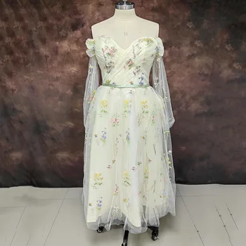 SoDigne Изысканные платья для выпускного вечера с 3D цветами, короткие вечерние платья на бретелях с цветочным рисунком, официальное праздничное платье 2022