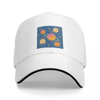 Бейсбольная кепка с ремешком для инструментов Для Мужчин и Женщин, бейсболка в стиле Ретро с планетами и Звездами в синем космическом каске, Новинка, Женская кепка