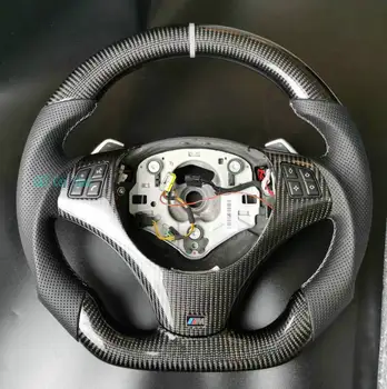 Индивидуальный автомобильный руль из 100% настоящего углеродного волокна для BMW 3 серии E82 E84 E87 E90 E92 E93