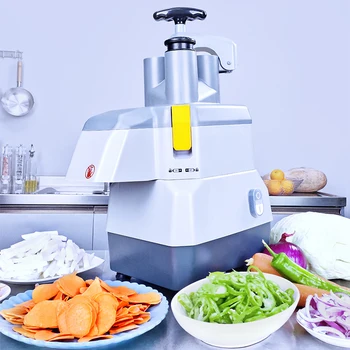 Коммерческая машина для резки овощей 150-200 кг / ч, многофункциональная машина для измельчения и нарезки овощей, автоматическая