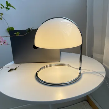 Стеклянная настольная лампа в виде гриба для спальни, прикроватной тумбочки, гостиной, Скандинавские светодиодные креативные оригинальные настольные лампы, ночная подставка