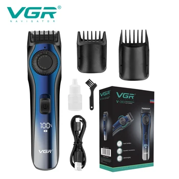 VGR Триммер для волос Профессиональный Триммер Беспроводная Машинка для стрижки Волос Портативный Электрический Бытовой Перезаряжаемый Триммер для мужчин V-080