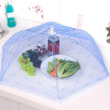 Складная защита от мух и комаров, Всплывающее Сетчатое покрытие, Кружевная сетка для кухонного стола, палатка, Сетчатый зонтик, защита для кухни от еды