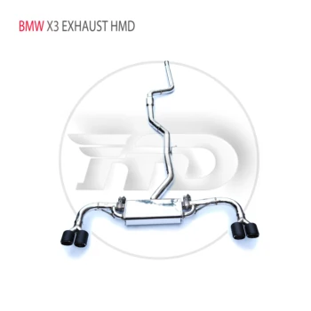 Производительность выхлопной системы HMD из нержавеющей стали Catback для BMW X3 Auto Accesorios Электронный клапан Глушителя
