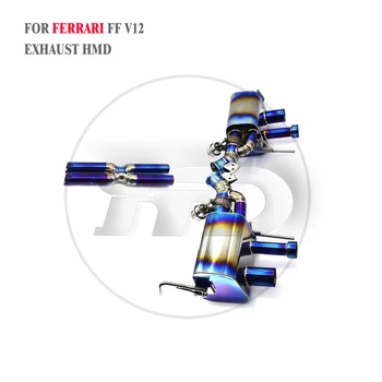 HMD Titanium Выхлопная система Performance Catback для Ferrari FF V12 6.3L Глушитель с клапаном X Труба