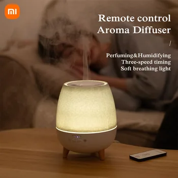 Бытовая техника Xiaomi с Дистанционным управлением, ароматический диффузор эфирного масла с теплой светодиодной ночной лампой для ароматерапии в помещении, Увлажнитель воздуха