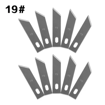 10 Шт. В одной партии 19 # Сменное лезвие ножа для разделки лезвий для многофункциональных поделок в стиле скрапбукинга, инструменты для разделки ножей