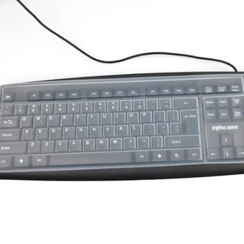 Универсальный пылезащитный Силиконовый чехол для клавиатуры настольного компьютера, Защитная пленка для кожи, Чехол для клавиатуры, пленка