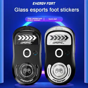 1 комплект для игровых наклеек GPW2 Glass Для ног Износостойкие, защищающие от царапин, Более шелковистые, Быстрее стартуют, Улучшенные взрывозащищенные 3-слойные