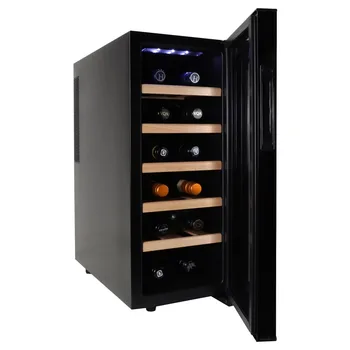 Кулер для вина Koolatron Urban Series Deluxe на 12 бутылок Термоэлектрический Холодильник с цифровым контролем температуры