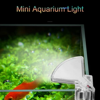 Мини светодиодный светильник для аквариума с рыбками USB Белый светильник ЕС 220-240 В для выращивания водных растений