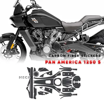 Для PANAMERICA 1250 PA 1250S Pan America 1250 3D карбоновая наклейка на мотоцикл, накладка на бак, набор наклеек