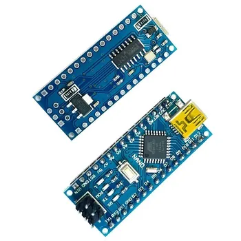10 шт. для Nano Mini USB с загрузчиком, совместимым с красным контроллером для Arduino CH340, драйвер 16 МГц ATMEGA168P