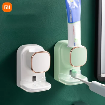 Xiaomi Автоматический Электрический Дозатор Зубной пасты, Настенная Перезаряжаемая Соковыжималка, Аксессуары для ванной Комнаты, Подвесная Зубная щетка