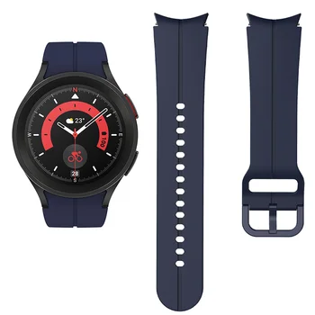 20 мм Оригинальный силиконовый ремешок для Samsung Galaxy Watch 4/5/6 40 мм 44 мм 5 Pro 45 мм Браслет Без зазора Часы 6 Classic 43 мм 47 мм Ремешок