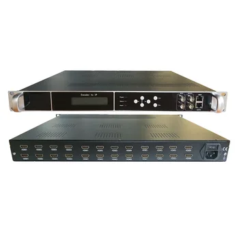 24-канальный HD-кодировщик HDMI к IP / ASI IPTV-интерфейсному системному оборудованию