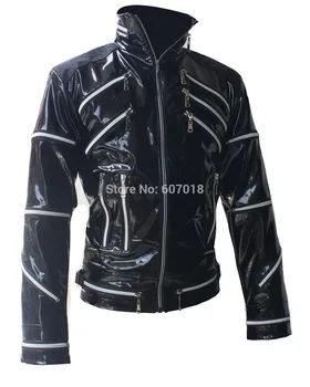 Редкий классический мотоцикл в стиле панк-рок, костюм Майкла Джексона Beat it, черная куртка на молнии для фанатов, имитатор, лучший подарок