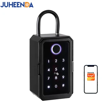 Tuya Smart Key Lock Box Wifi Fechadura Eletronica Пароль от отпечатка пальца, Настенный защитный Ttlock, приложение для хранения Bluetooth-замков