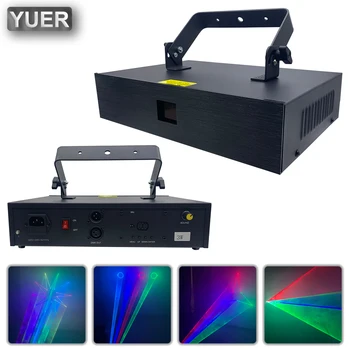 25Kpps 3 Вт Полноцветный RGB Анимированный Лазерный луч DMX512 6/34CH С Эффектом Сканирующего Рисунка Лазерный Проектор DJ Disco Stage Party Bar
