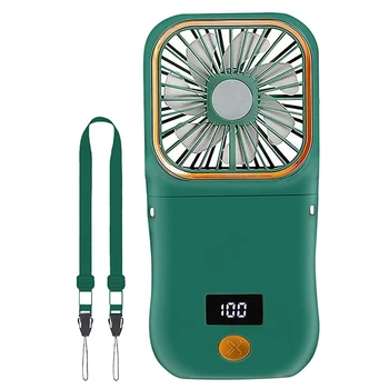 Портативный мини-вентилятор, 3000 мАч, вентилятор с батарейным питанием, 3 скорости перезаряжаемого вентилятора, кронштейн для телефона и функция Power Bank