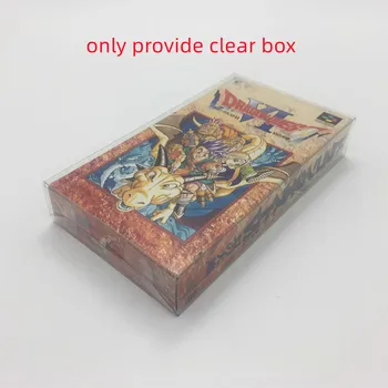 500 шт. Прозрачный дисплей, Пластиковая коробка из ПЭТ-пластика для SFC Japan, защитная крышка для хранения игр