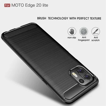 Чехол Из Углеродного Волокна Для Motorola Moto Edge 20 Lite, Чехол Для Moto Edge 20 Lite, Чехол Funda, Противоударный Защитный Бампер для телефона