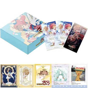 Аниме Captor Sakura Карты Booster Box Коллекция персонажей аниме Юбилейная открытка Костюм Косплей Cardcaptor Sakura Игровая игрушка