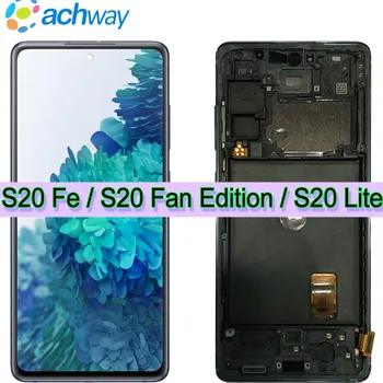 Для Samsung Galaxy S20 FE ЖК-дисплей 4G Дисплей SM-G780F SM-G780G Сенсорный экран Дигитайзер В Сборе Для Samsung S20 Fan Edition LCD 4G