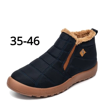 Женские ботинки из британской кожи, зима 2023, модная женская обувь на платформе и толстом каблуке черного цвета, бархатные белые зимние ботинки 35-46