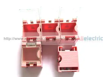 100 Розовый Мини-ящик для хранения электронных компонентов SMD SMT