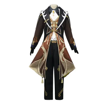 Оригинальная одежда God Cos Zhongli Cos Полный комплект Униформы Игровой костюм Одежда для Косплея Мужская одежда Zhongli C