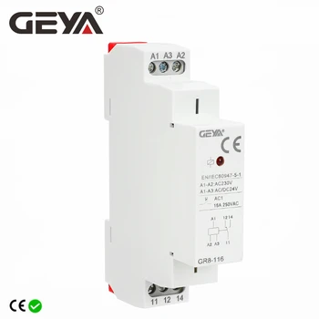GEYA GR8 AC110V 230V Промежуточное реле Вспомогательное реле 8A 16A SPDT Электронный релейный переключатель