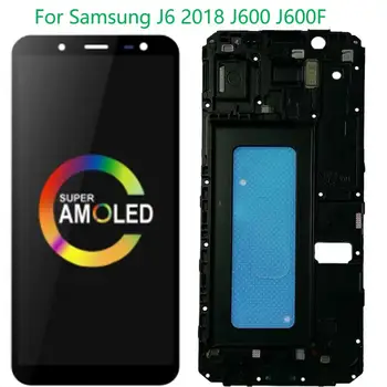Оригинальный AMOLED Для Samsung Galaxy J6 2018 ЖК-дисплей SM-J600F J600F/DS J600FN Сенсорный экран С Рамкой, Дигитайзер, Сборка, Ремонт